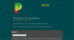 Desktop Screenshot of porphyriadrugs.com
